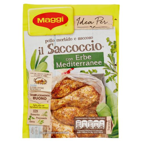 MAGGI SACCOCCIO ALIMENTARE ERBE MEDITERRANEE 34 GR (16 in a box)
