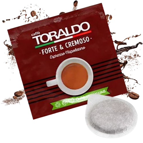 TORALDO COFFEE PODS ESE 44 MM FORTE E CREMOSO X50 (8 in a box)