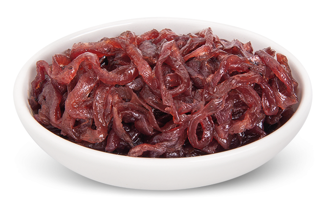 DEMETRA ONIONS RED CARAMELISED POUCH 600 GR (6 in a box)