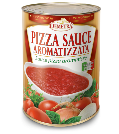 DEMETRA PIZZA SAUCE AROMATIZZATA TIN 4.05 KG (3 in a box)