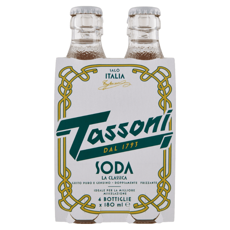 TASSONI SODA CLASSIC WATER GLASS 18 CL X4 (6 in a box)