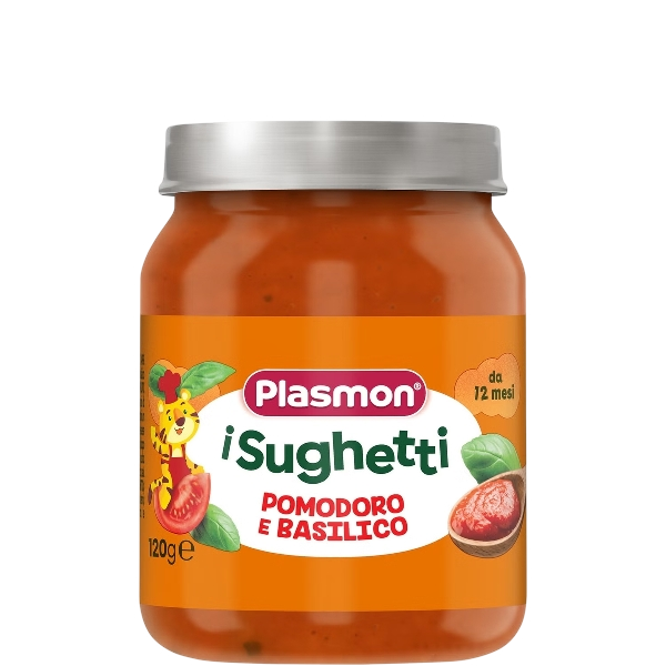 PLASMON SUGHETTI FOR BABY TOMATO & BASIL 120 GR (6 in a box)