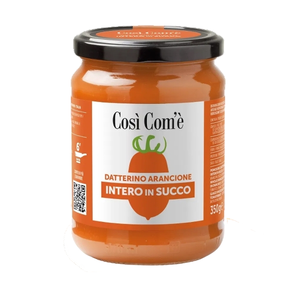 COSI' COME' TOMATO DATTERINO ORANGE WHOLE 350 GR (12 in a box)