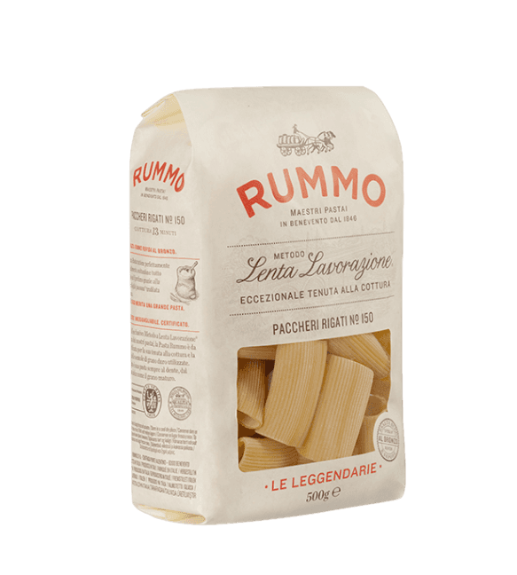 RUMMO PASTA DI SEMOLA PACCHERI RIGATI N.150 500 GR (12 in a box)