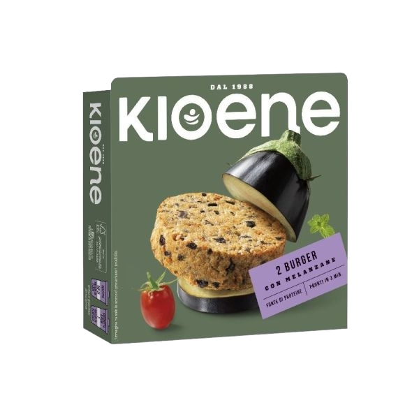 KIO ENE VEGETABLES BURGER EGGPLANTS X2 200 GR (6 in a box)