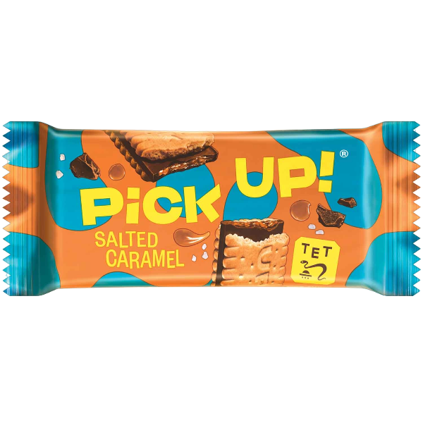 BAHLSEN BISCOTTI PICK UP SALTED CARAMEL X4 112 GR (20 in a box) LIMITED EDITION