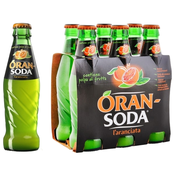 ORANSODA DRINK ORANGE GLASS 20 CL X6 (4 in a box)
