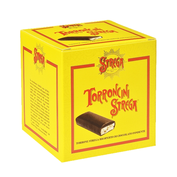 STREGA ALBERTI TORRONCINI DARK CHOCOLATE 200 GR (12 in a box)