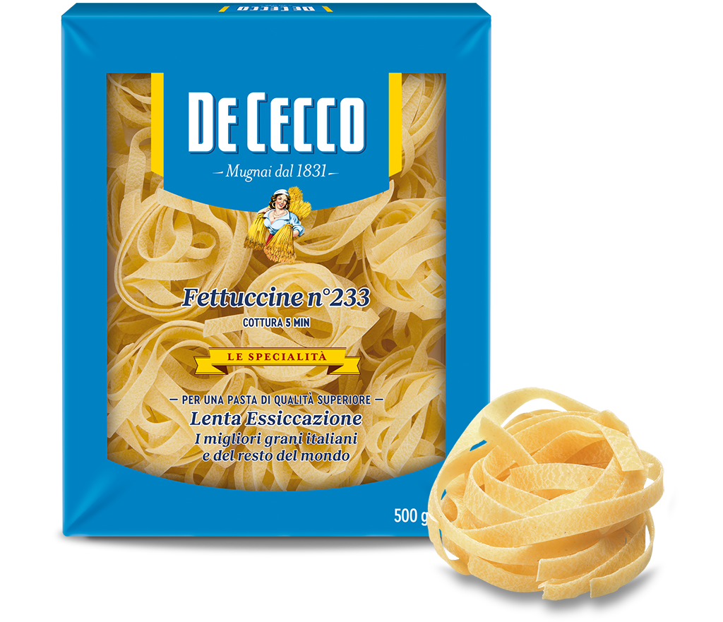 DE CECCO PASTA DI SEMOLA FORMATI SPECIALI FETTUCCINE N.233 500 GR (8 in a box)