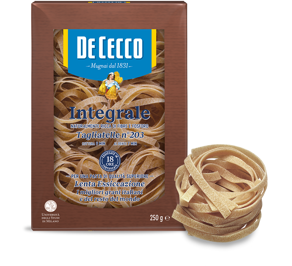 DE CECCO PASTA WHOLEMEAL TAGLIATELLE N.203 250 GR (12 in a box)
