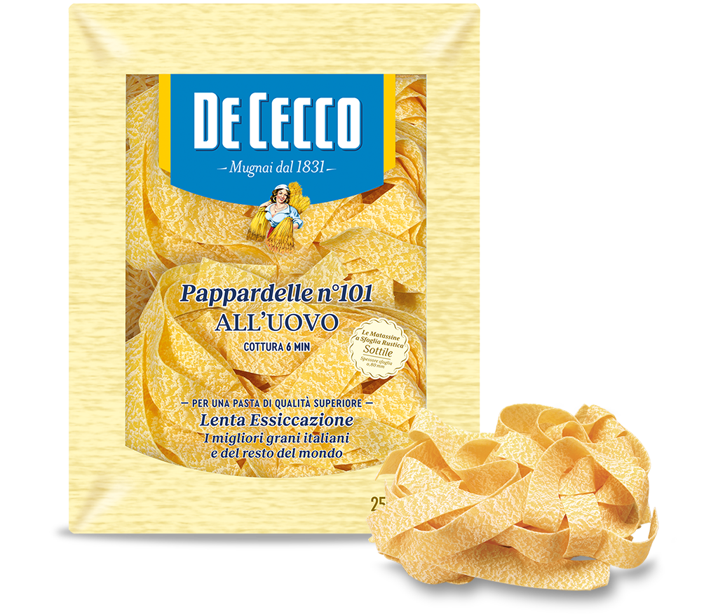 DE CECCO PASTA ALL'UOVO PAPPARDELLE N.101 250 GR (12 in a box)