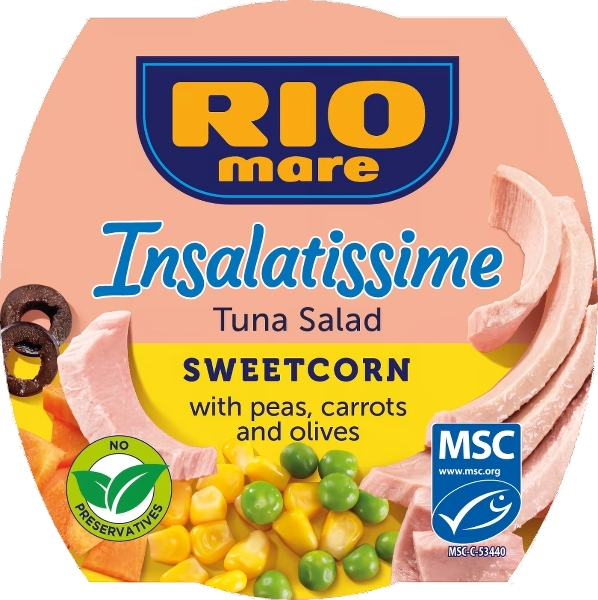 RIOMARE READY INSALATISSIME TUNA CORN 160 GR (9 in a box)