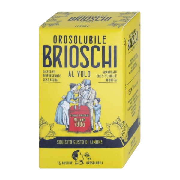 BRIOSCHI DIGESTIVE OROSOLUBILE LEMON X15 (12 in a box)