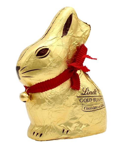 LINDT EASTER MILK CHOCOLATE GOLD BUNNY 100 GR (32 in a box)