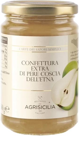 AGRISICILIA JAMS PEARS COSCIA DELL'ETNA 360 GR (6 in a box)