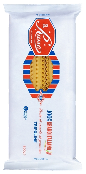 RUSSO SPECIAL SIZE PASTA DI SEMOLA TRIPOLINE 500 GR (20 in a box)