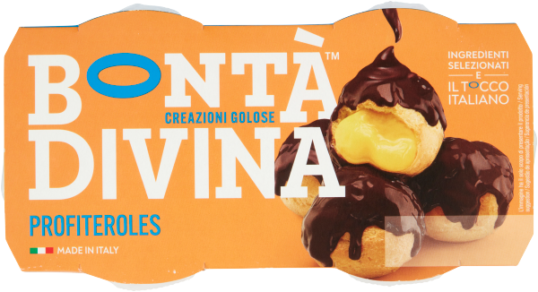 BONTA' DIVINA DESSERT PROFITEROLES X2 180 GR (4 in a box)
