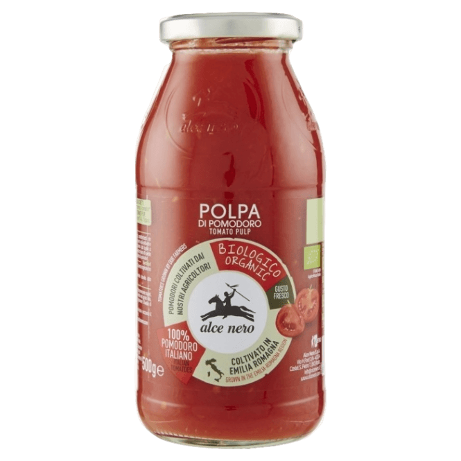 ALCENERO POLPA DI POMODORO BIO 500 GR (12 in a box)