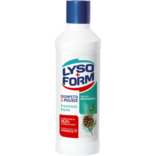 LYSOFORM FLOOR DETERGENTS DISINFECTANT ALPINE FRESHNESS 1.1 LT (12 in a box)