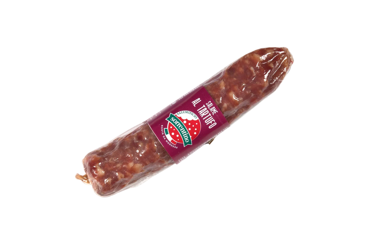 SALUMIFICIO SORRENTINO SALAME TRUFFLE £17.96 AL KG (APPROX. 300 GR) PROMO £16.99
