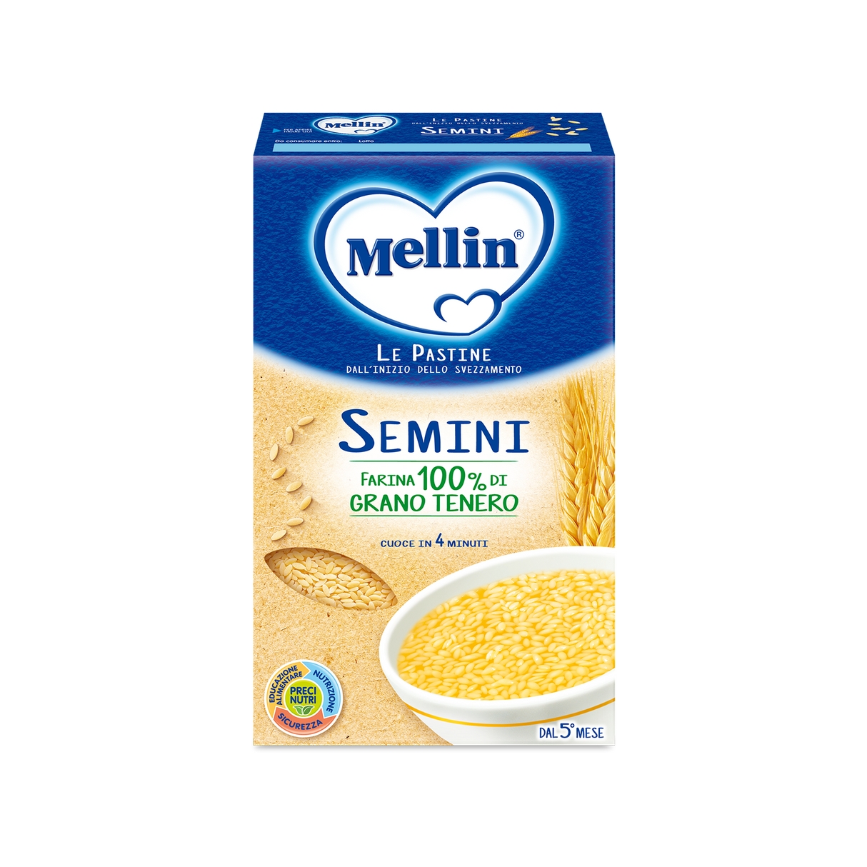 MELLIN PASTINA SEMINI 350 GR (12 in a box)