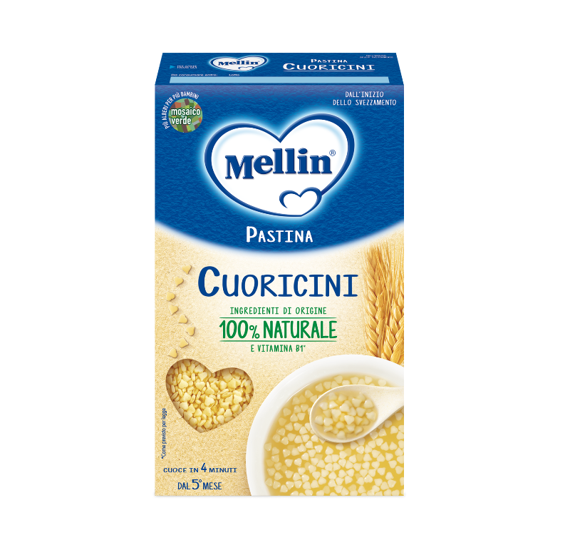 MELLIN PASTINA CUORICINI 350 GR (12 in a box)