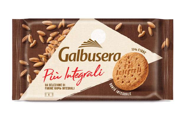 GALBUSERA BISCOTTI WHOLEMEAL PIU' INTEGRALI 100% 330 GR (10 in a box)