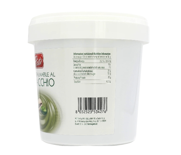 PISTI' SPREAD CREAM PISTACHIO BUCKET 1 KG (9 in a box)