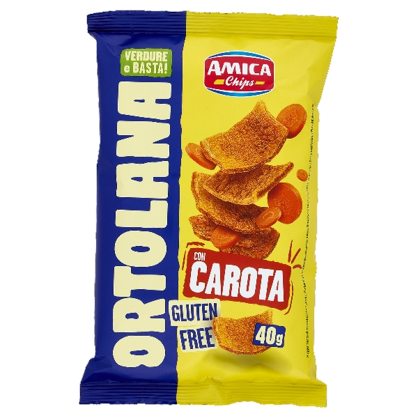 AMICA CHIPS CRISPS ORTOLANA CAROTA GLUTEN FREE 40 GR (15 in a box)