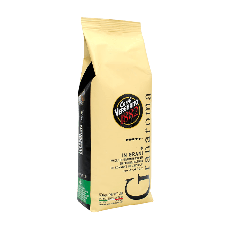 VERGNANO COFFEE BEANS GRANAROMA 500 GR (6 in a box)