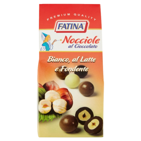 FATINA DRIED FRUITS HAZELNUTS COVERED CHOCOLATE MIX 160 GR (12 in a box)