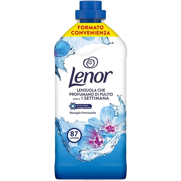 LENOR SOFTENER CONCENTRATED RISVEGLIO PRIMAVERILE 87 WASHES 1.82 LT (6 in a box)