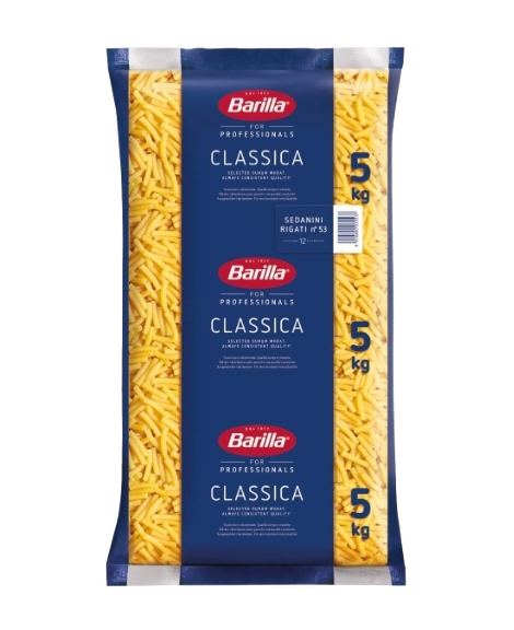 BARILLA PASTA DI SEMOLA SEDANI RIGATI N.94 5 KG (3 in a box)