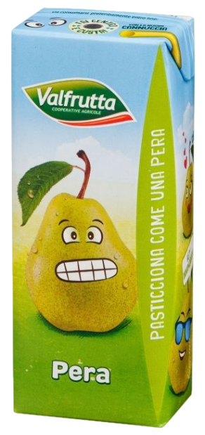 VALFRUTTA NETTARE FRUIT JUICE PEAR BRICK 200 ML X6 (4 in a box)