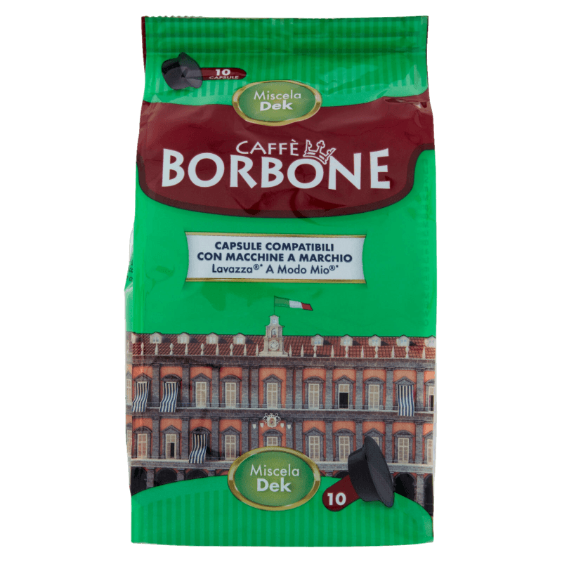 BORBONE COFFEE CAPSULES A MODO MIO DEK X10 50 GR (8 in a box)