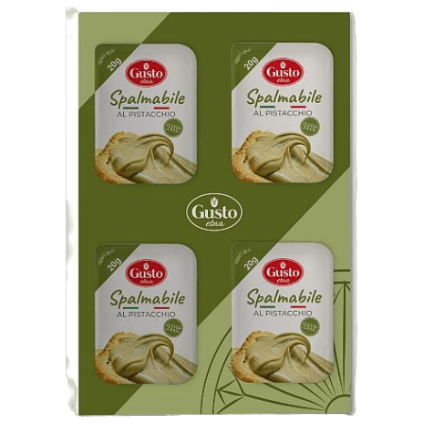 GUSTO ETNA SPREAD PISTACHIO X4 80 GR (26 in a box)