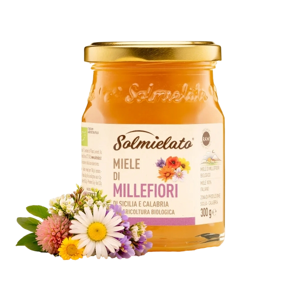 SALMIELATO BIO HONEY MIELE DI MILLEFIORI JAR 300 GR (6 in a box)