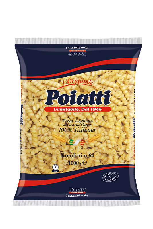 POIATTI PASTA DI SEMOLA ROTOLINI N.64 1 KG (12 in a box)