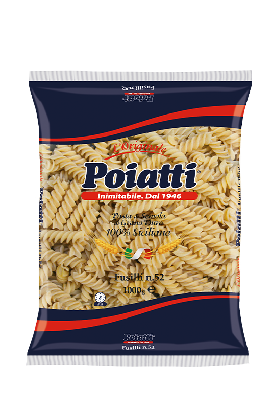 POIATTI PASTA DI SEMOLA FUSILLI N.52 1 KG (12 in a box)