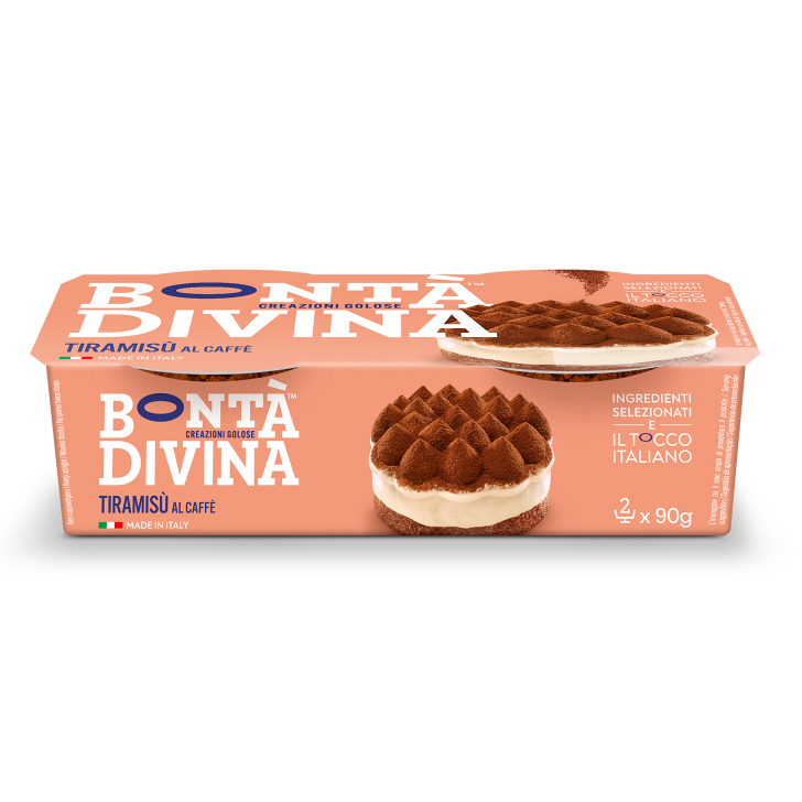 BONTA' DIVINA DESSERT TIRAMISU' COFFEE X2 180 GR (4 in a box)