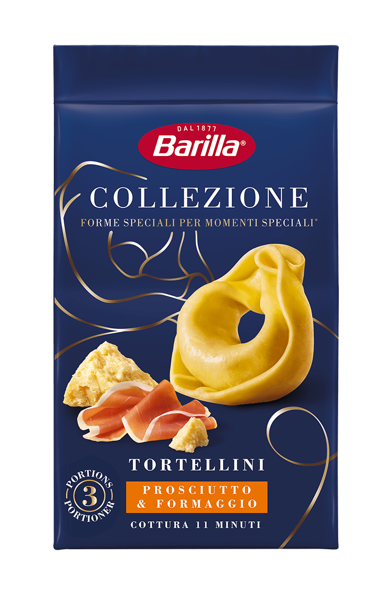 BARILLA STUFFED PASTA TORTELLINI HAM & CHEESE 250 GR (10 IN A BOX)