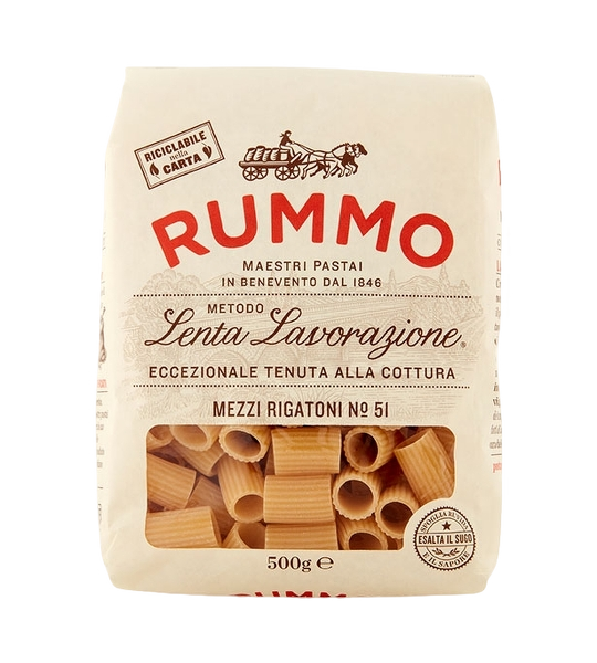 RUMMO PASTA DI SEMOLA MEZZI RIGATONI N.51 500 GR (16 in a box)