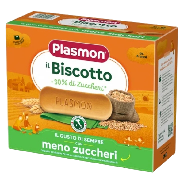 PLASMON BISCOTTI -30% SUGAR 320 GR (6 IN A BOX)