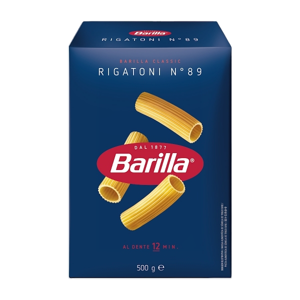 BARILLA PASTA DI SEMOLA RIGATONI N.89 500 GR (10 in a box)