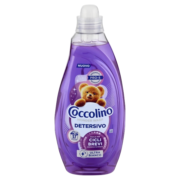COCCOLINO LAUNDRY DETERGENT WONDER WASH ULTRA BIANCO 37 WASHES 1.48 LT (4 in a box)