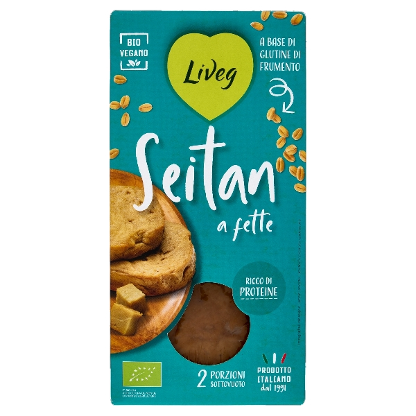 LIVEG ORGANIC SEITAN SLICES 240 GR (6 in a box)
