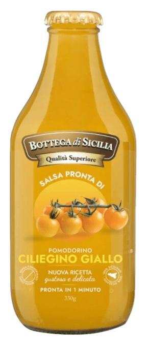 BOTTEGA DI SICILIA SALSA POMODORINO CILIEGINO GIALLO 330 GR (12 in a box)