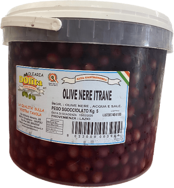DOLITA OLIVES BLACK ITRANE 5 KG (1 in a box)