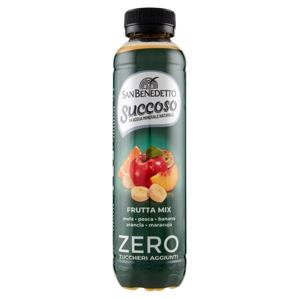 SAN BENEDETTO SUCCOSO ZERO MIX OF FRUITS PET 400 ML (12 in a box)
