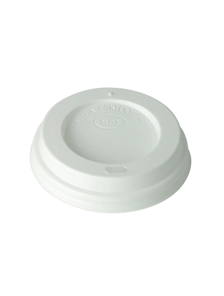 DISPOSABLE ESPRESSO LIDS WHITE FOR FOR PAPER CUPS 8 OZ 50 PCS (20 SLEEVES)